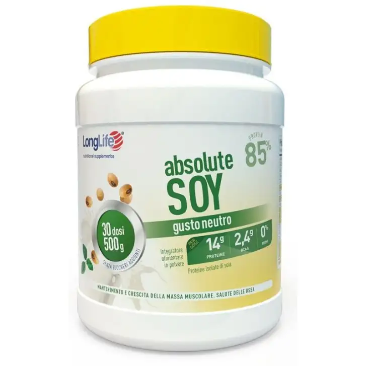Absolute Soy Integratore Proteico di Soia 500g - Longlife
