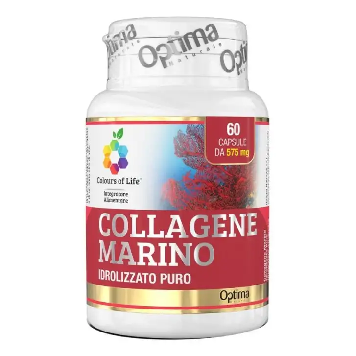 Collagene Marino Idrolizzato Integratore per Pelle e Articolazioni 60 Capsule - Colours of Life