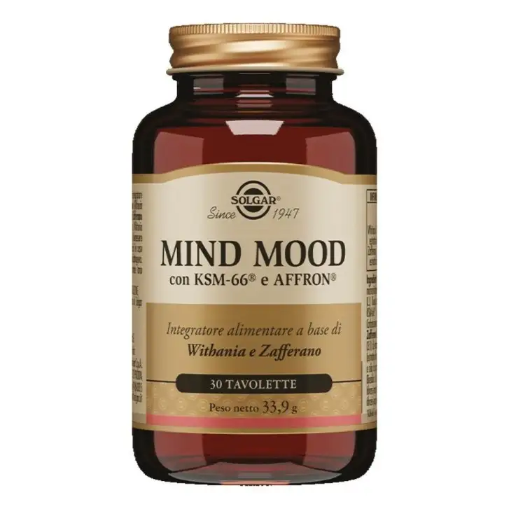 Mind Mood Integratore per Tono Umore e Stress 30 Compresse - Solgar