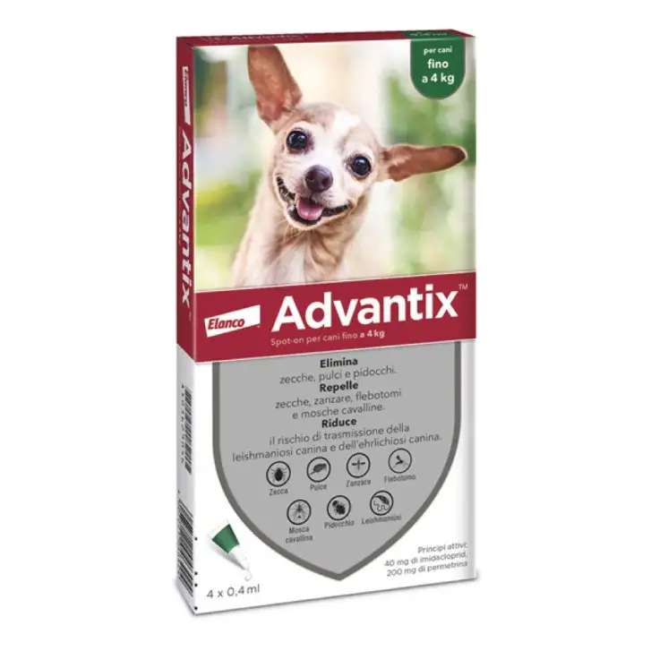 Advantix Spot On Antiparassitario Cani fino a 4 kg - Bayer
