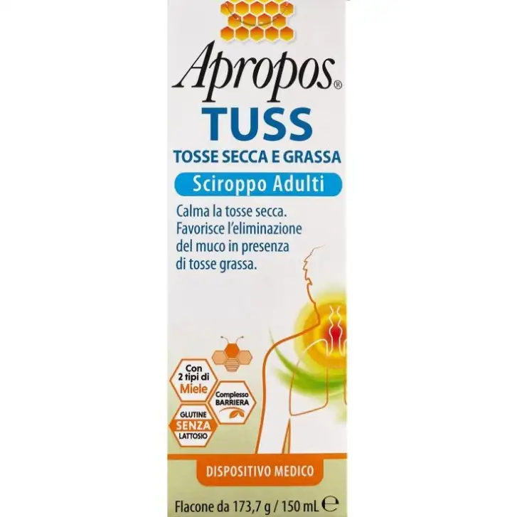 Apropos Tuss Sciroppo Adulti per Tosse Secca e Grassa 150ml - Apropos