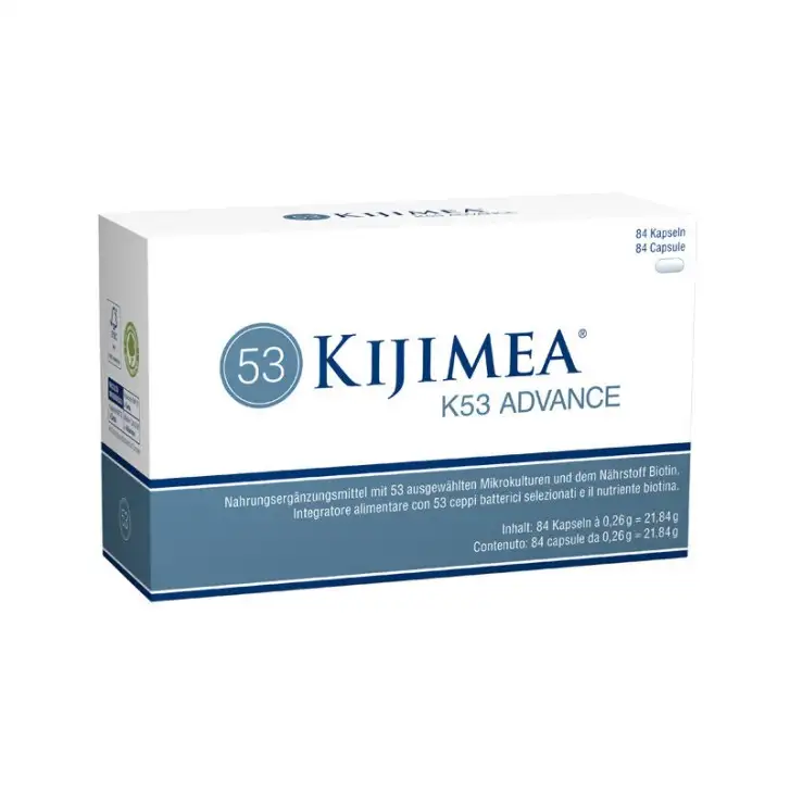 Kijimea K53 Advance Integratore Intestinale 53 Ceppi Batterici con Biotina 84 Capsule