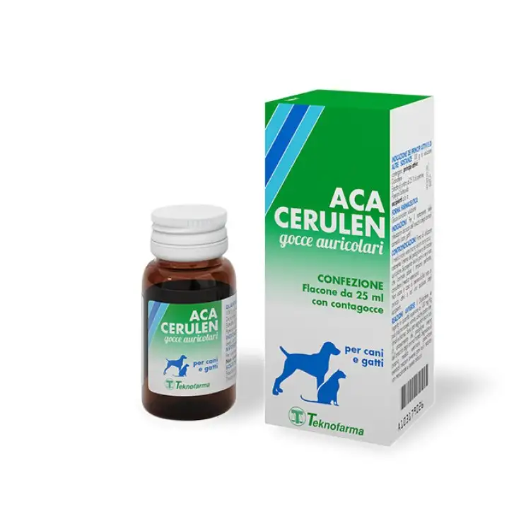 Aca Cerulen Gocce Auricolari per Cani e Gatti - Teknofarma
