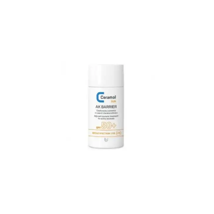 Ceramol Ak Barrier Fluido Solare Alta Protezione SPF50+ 50ml - Unifarco