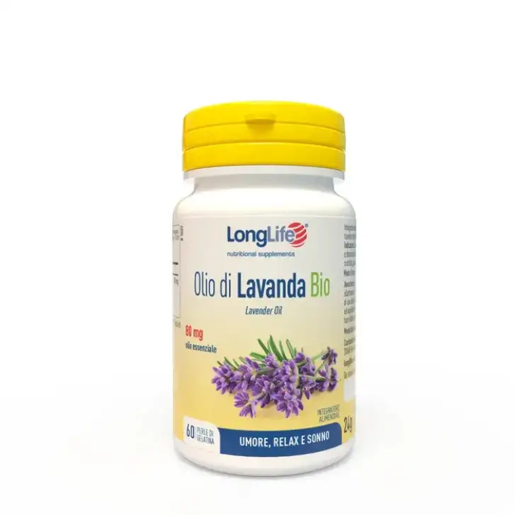 Olio di Lavanda Bio Integratore Rilassamento 60 Perle - Longlife