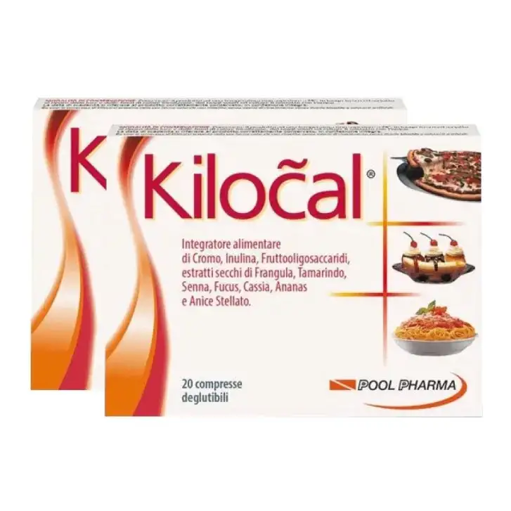 Kilocal Integratore Controllo del Peso con Cromo e Iodio 40 Compresse