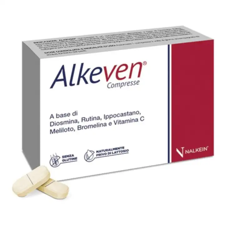 Alkeven Compresse Integratore per Insufficienza Venosa 30 Compresse - Nalkein Pharma