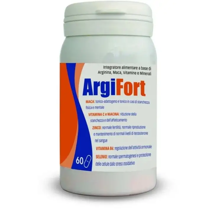 ArgiFort 60 Compresse Integratore Alimentare con Arginina, Maca, Vitamine e Minerali - FA' FARMA Srl