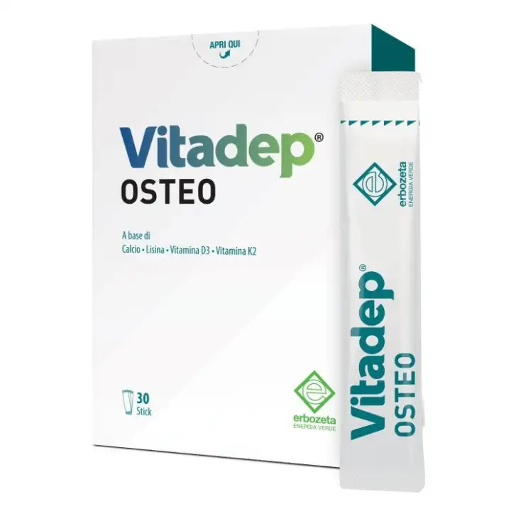 Vitadep Osteo Integratore per Ossa Normali 30 Stick - Erbozeta