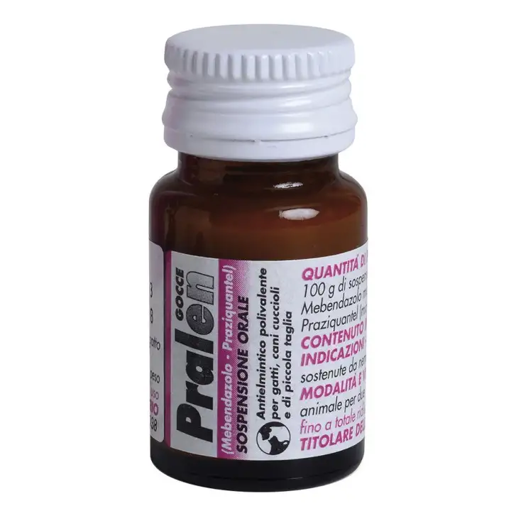 Pralen Gocce Orali Antielmintico per Gatti e Cani Cuccioli 12g - Teknofarma