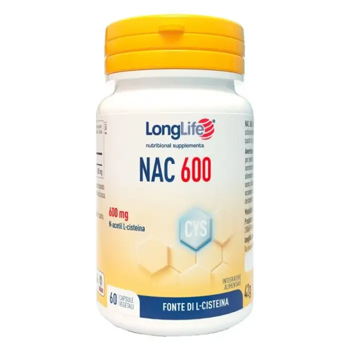 Nac 600mg Integratore Antiossidante 60 Capsule - Longlife