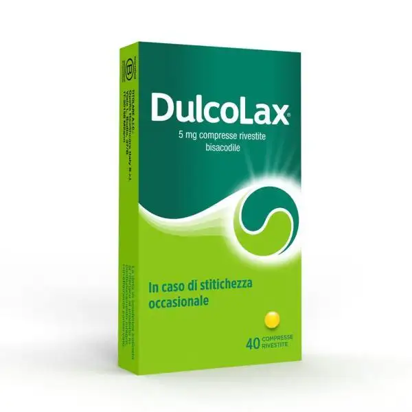 Dulcolax 5 mg Bisacodile Stitichezza 40 Compresse rivestite