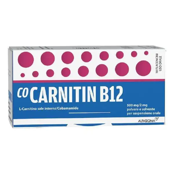 Co-carnetin B12 500mg Soluzione Orosolubile 10 Flaconcini 10ml