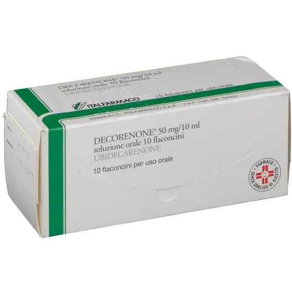 Decorenone 50mg/10ml Ubidecarenone Soluzione Orale 10 Flaconcini