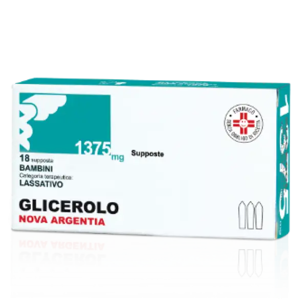 Glicerolo Nova Argentia 1375mg Bambini 18 Supposte