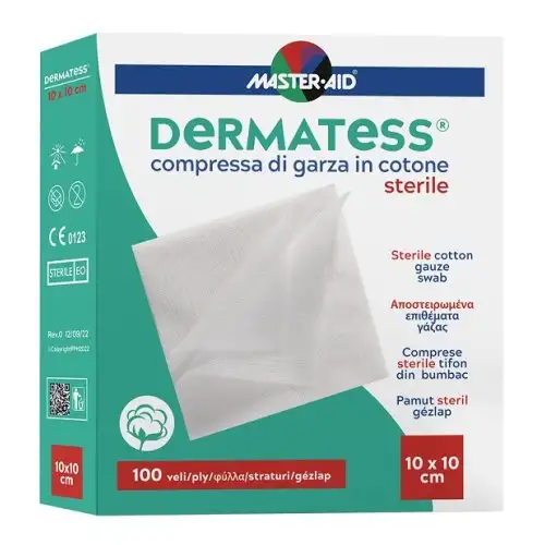 GARZA DERMATESS COT 10X10 100P