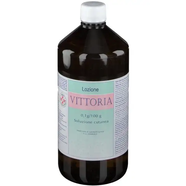 Lozione Vittoria 0,1g/100g Soluzione Cutanea Flacone da 1000 ml