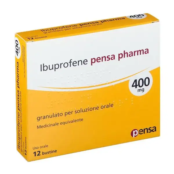 Ibuprofene Equivalente Tachipirina 400 mg 12 Bustine Pensa Pharma