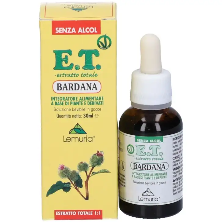 Bardana ET Estratto Totale Integratore Alimentare per Depurazione 30ml - Lemuria