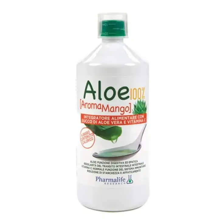 Aloe Succo e Polpa 100% Integratore Benessere Organismo 1 Litro - Pharmalife Research