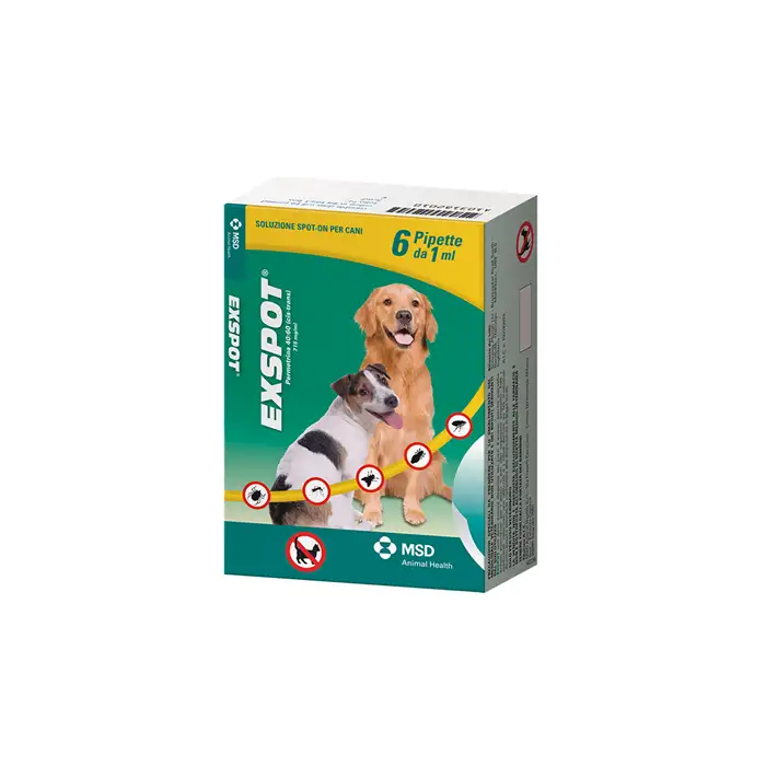 Exspot Spot-On Soluz 6 Pipette 1 Ml 715 Mg/Ml Cani