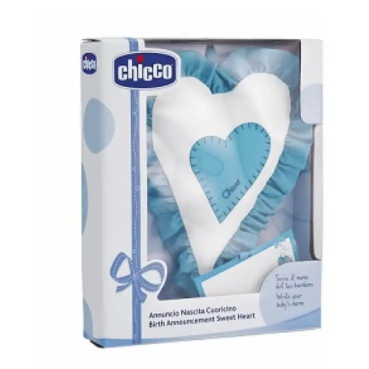 CHICCO ANNUNCIO NASCITA FIOCCO AZZURRO