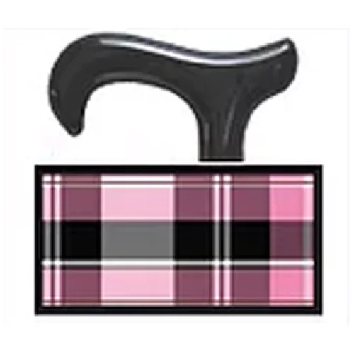 BASTONE DERBY TARTAN ROSA