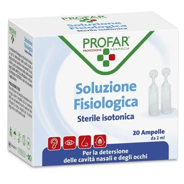 PROFAR SOLUZIONE FISIOLOGICA STERILE ISOTONICA 2 ML 20 AMPOLLE