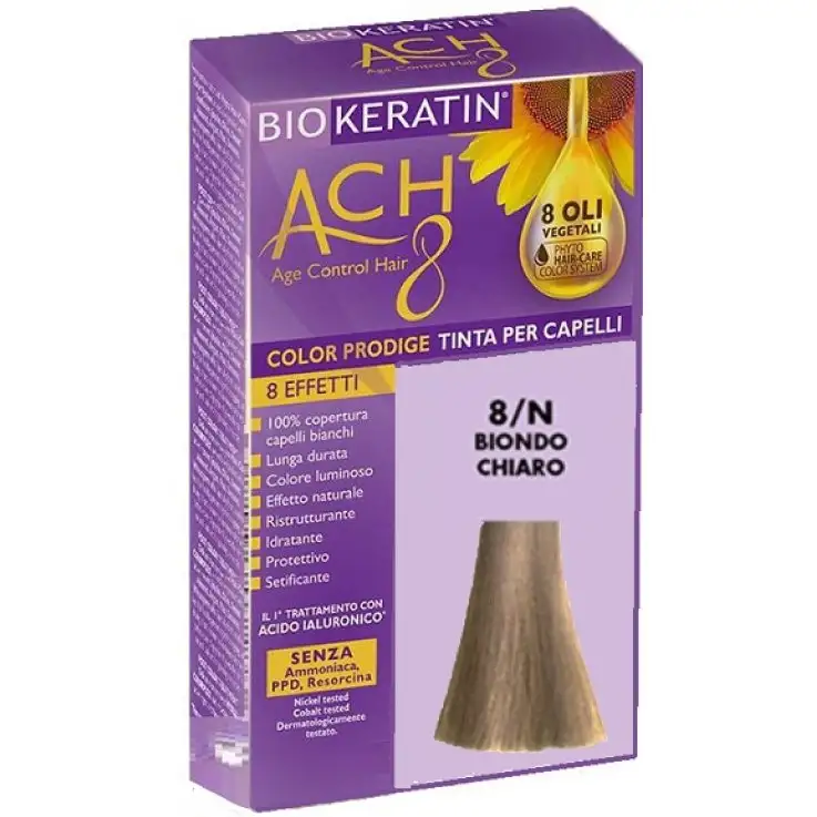 BIOKERATIN ACH8 COLOR PRODIGE 8/N BIONDO CHIARO