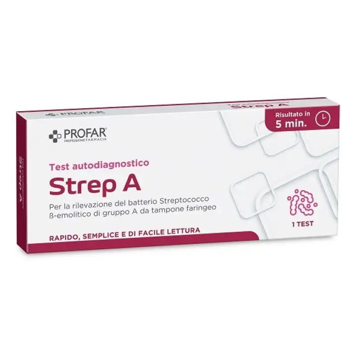 TEST autodiagnostico per STREPTOCOCCO A  1 pezzo PROFAR