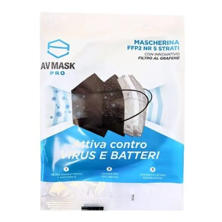 AVMASK PRO MASCHERINA FFP2 IIR 5 PEZZI