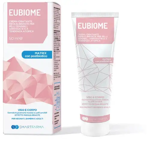 Eubiome crema idratante riequilibrante pelli sensibili arrossate tendenza atopica 150 ml