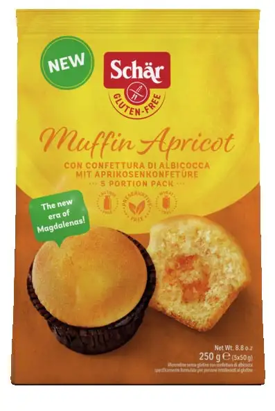 Schar muffin apricot 5 pezzi da 50 g