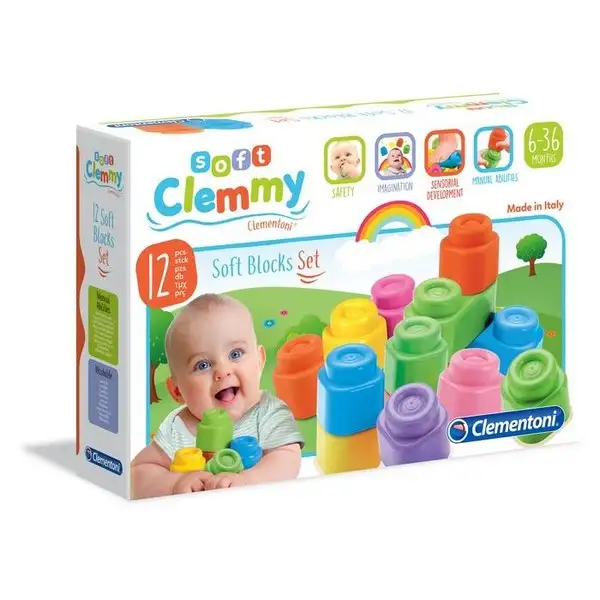 CLEMENTONI SOFT CLEMMY 12 SOFT BLOCK