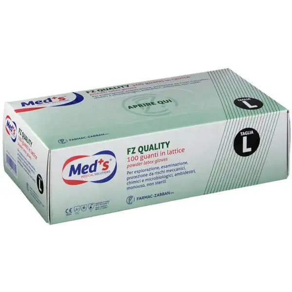 Farmac Zabban Quality Guanto In Lattice Per Esplorazione Misura L 100 Pezzi