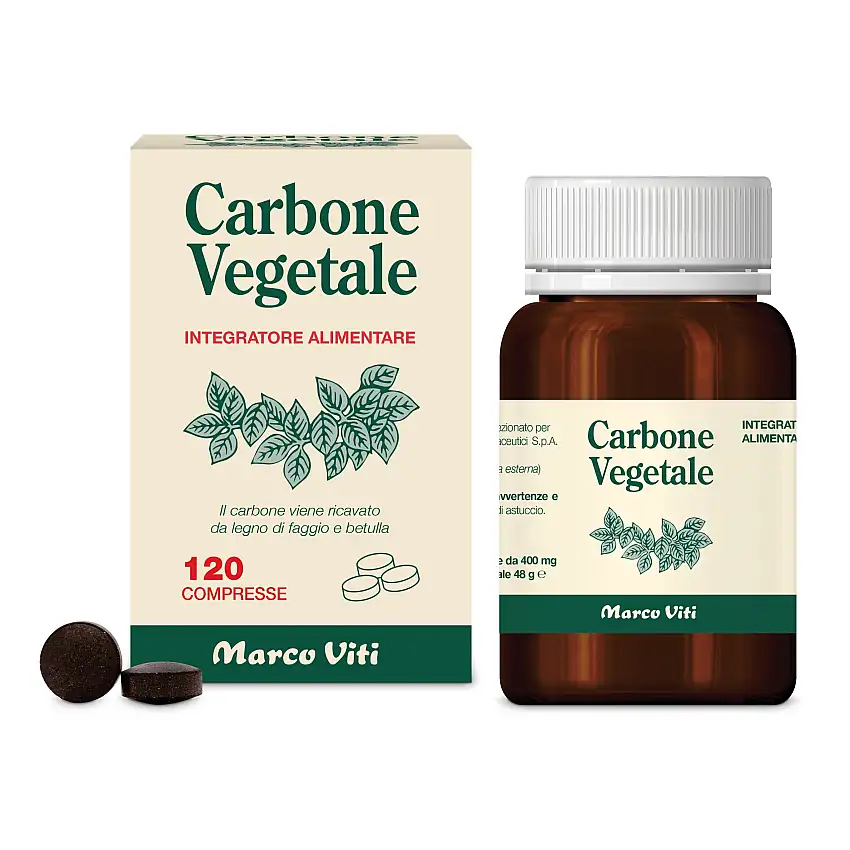 CARBONE VEGETALE 120 COMPRESSE