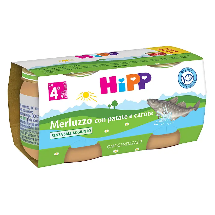 HIPP OMOG MERLUZZO/CAROTE/PATA