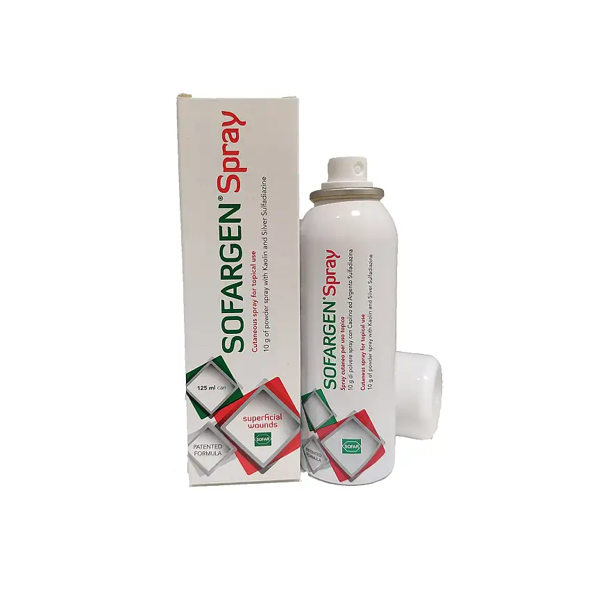 SOFARGEN SPRAY MEDICAZIONE POLVERE 125 ML DISPOSITIVO MEDICO LESIONI CUTANEE