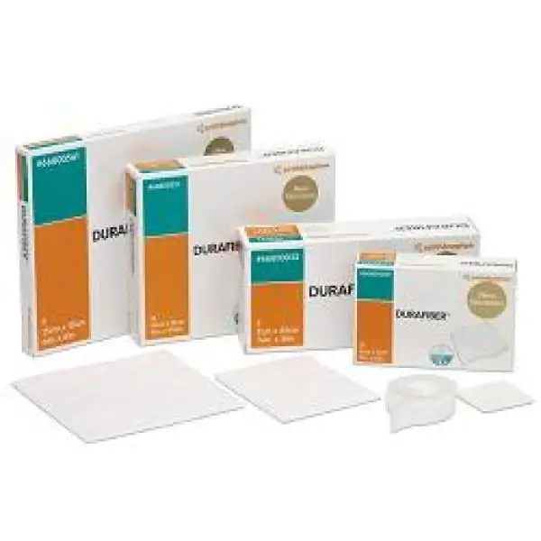 Durafiber Medicazione In Fibre Gelificanti Di Cellulosa Etilsolfonata Senza Argento 10x10 cm 10 Pezzi