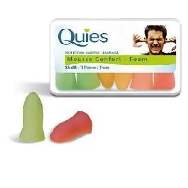 Quies tappi auricolare in schiuma di protezione 3 paia