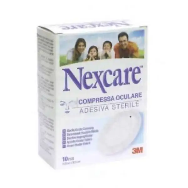 Nexcare Compressa Oculare Adesiva Sterile 6,5x9,5 cm 10 Pezzi