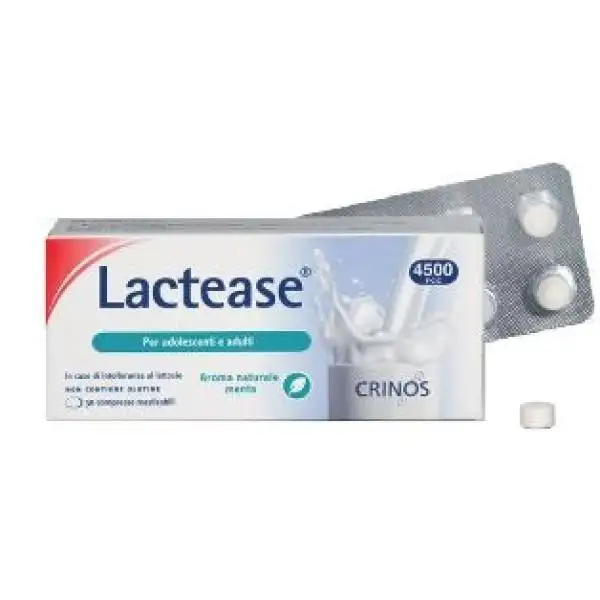 Lactease Integratore Alimentare Intolleranza Al Lattosio 30 Compresse Masticabili
