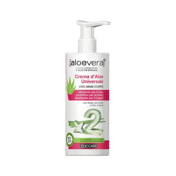 Zuccari Aloevera2 Crema D'Aloe Universale Viso Mani Corpo 300  ml
