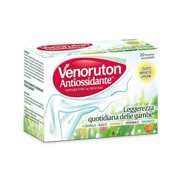 Venoruton Antiossidante Integratore Gambe Pesanti 20 Bustine