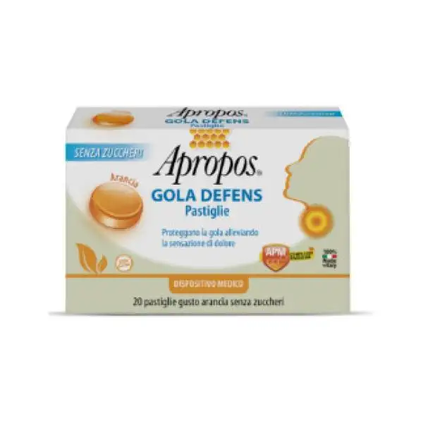 Apropos Gola Defens Arancia Senza Zucchero 20 Pastiglie