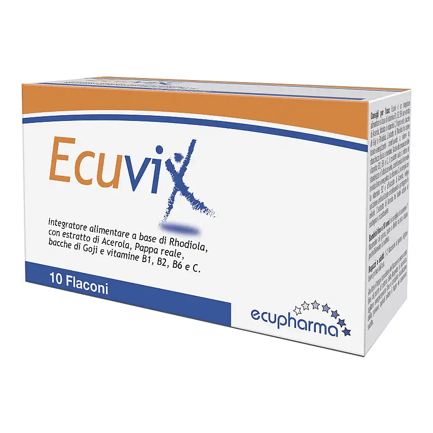 ECUVIX INTEGRATORE PER STANCHEZZA FISICA E MENTALE 10 FLACONI 10 ML