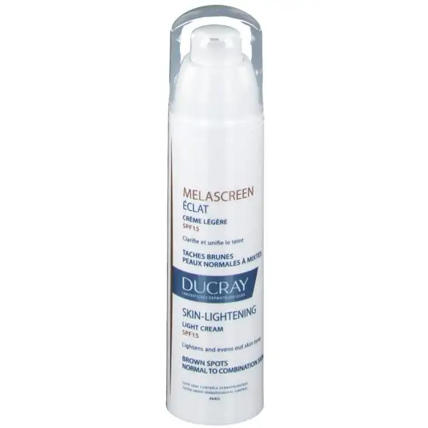 Ducray melascreen eclat spf 15 crema leggera schiarente 40 ml