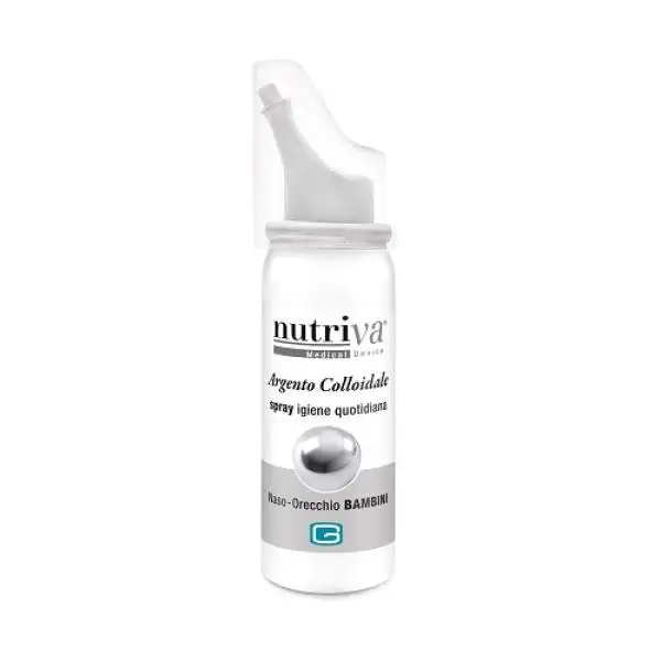 Nutriva Argento Colloidale Spray Pulizia Naso E Orecchie Bambini 30 ml