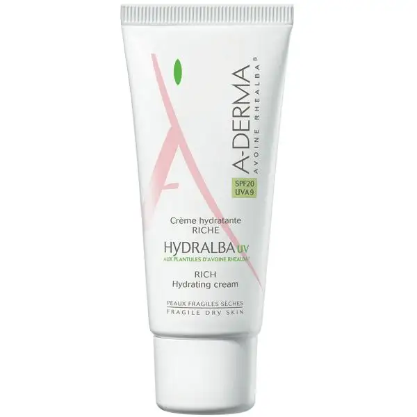 A-derma hydralba uv crema ricca idratante pelle secca 40 ml