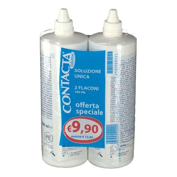 Contacta Soluzione Unica Isotonica 2 Confezioni 360 ml